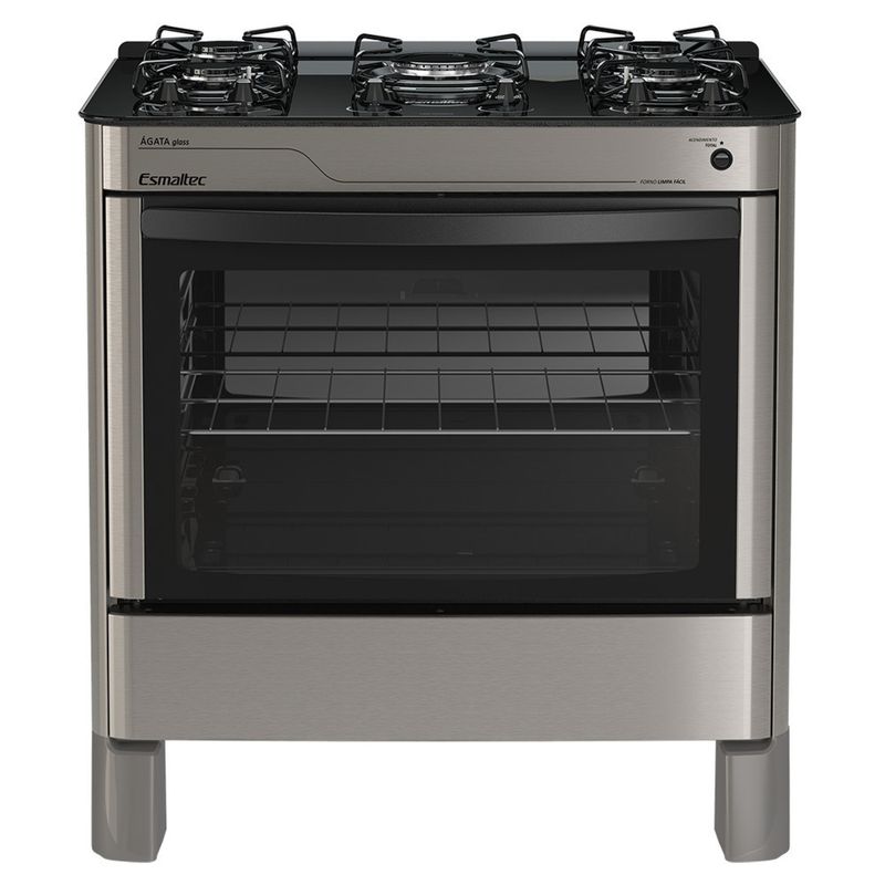 Fogao-Esmaltec-Agata-Glass-Mesa-de-Vidro-5-Bocas-Inox---Acendimento-Automatico