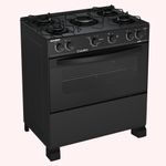 Fogao-Esmaltec-Caribe-Glass-Mesa-de-Vidro-5-Bocas-Preto---Acendimento-Automatico