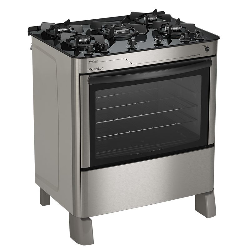 Fogao-Esmaltec-Jade-Glass-Mesa-de-Vidro-5-Bocas-Inox---Acendimento-Automatico