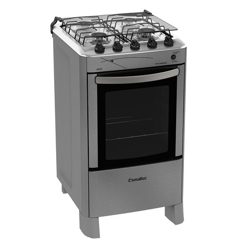 Fogão Esmaltec Jade Inox 4 Bocas - Acendimento Automático