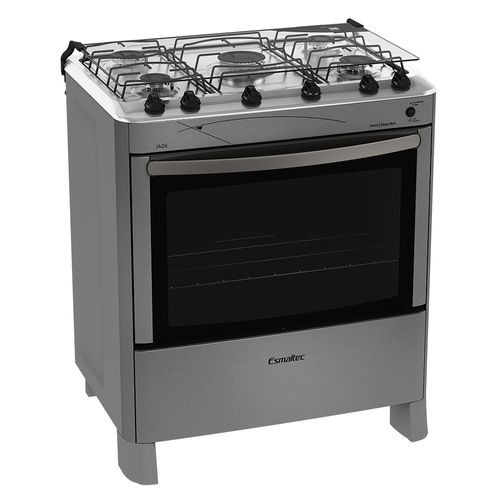 Fogão Esmaltec Jade Inox Super 5 Bocas - Acendimento Automático
