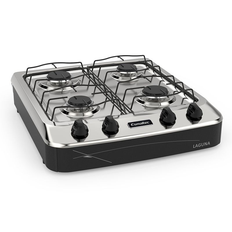 Fogao-Esmaltec-Laguna-4-Bocas-Preto