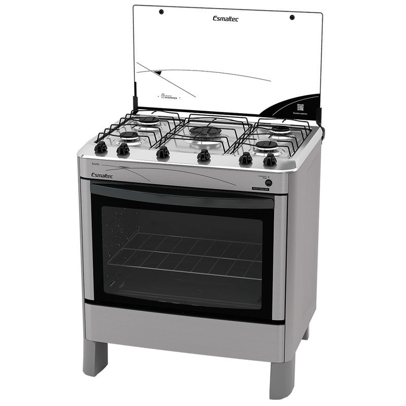 Fogao-Esmaltec-Agata-5-Bocas-Inox---Acendimento-Automatico