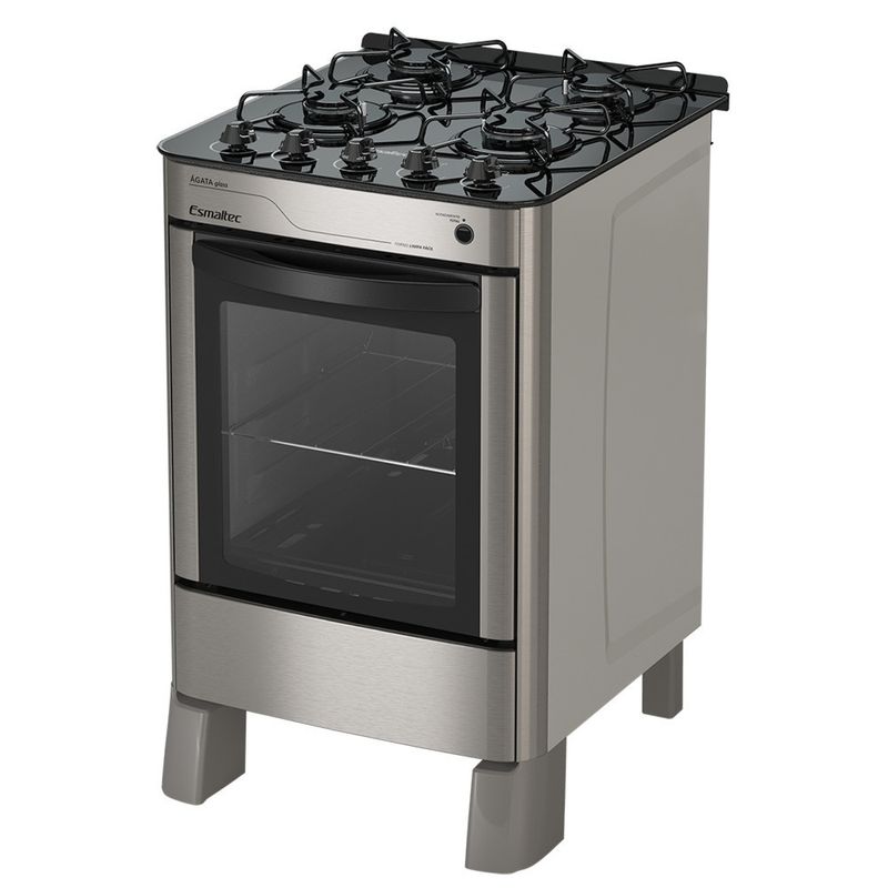 Fogao-Esmaltec-Agata-Glass-Mesa-de-Vidro-4-Bocas-Inox---Acendimento-Automatico