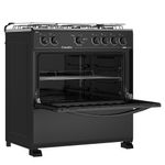 Fogao-Esmaltec-Bali-6-Bocas-Preto---Forno-Limpa-Facil