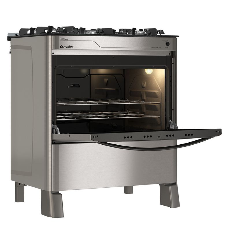 Fogao-Esmaltec-Jade-Glass-Mesa-de-Vidro-5-Bocas-Inox---Acendimento-Automatico