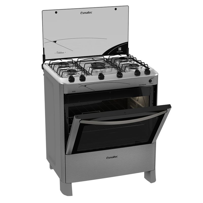 Fogao-Esmaltec-Jade-Inox-Super-5-Bocas---Acendimento-Automatico