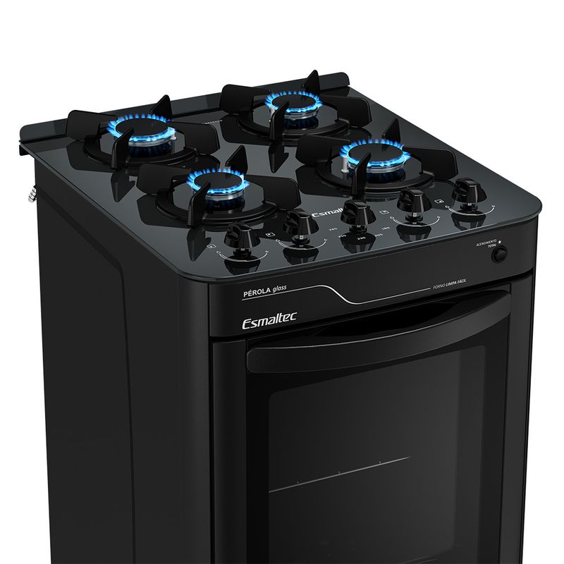 Fogao-Esmaltec-Perola-Glass-Mesa-de-Vidro-4-Bocas-Preto---Acendimento-Automatico