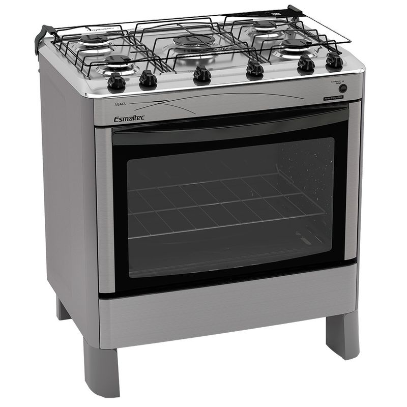 Fogao-Esmaltec-Agata-5-Bocas-Inox---Acendimento-Automatico