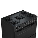 Fogao-Esmaltec-Caribe-Glass-Mesa-de-Vidro-5-Bocas-Preto---Acendimento-Automatico