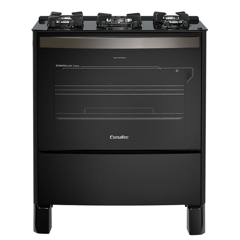 Fogao-Esmaltec-Esmeralda-Glass-Mesa-de-Vidro-5-Bocas-Preto---Acendimento-Automatico