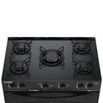 Fogao-Esmaltec-Caribe-Glass-Mesa-de-Vidro-5-Bocas-Preto---Acendimento-Automatico