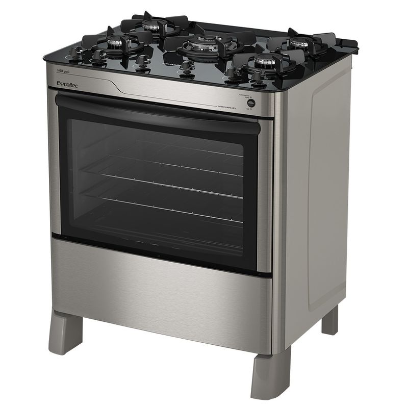 Fogao-Esmaltec-Jade-Glass-Mesa-de-Vidro-5-Bocas-Inox---Acendimento-Automatico