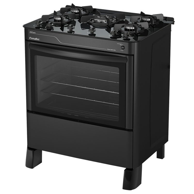 Fogao-Esmaltec-Jade-Glass-Mesa-de-Vidro-5-Bocas-Preto---Acendimento-Automatico