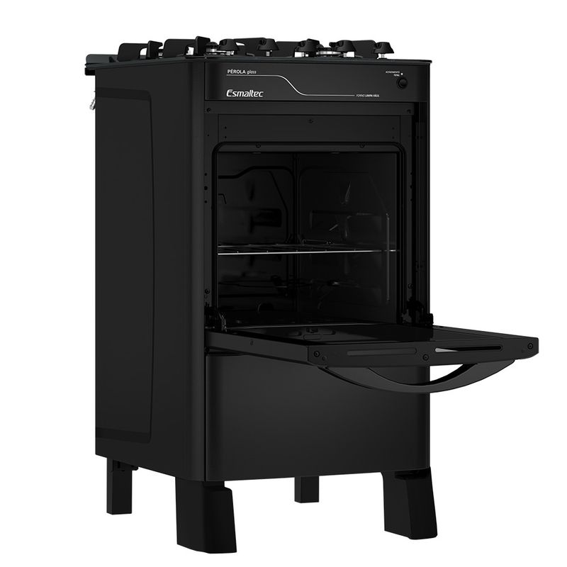 Fogao-Esmaltec-Perola-Glass-Mesa-de-Vidro-4-Bocas-Preto---Acendimento-Automatico