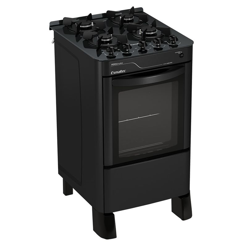 Fogao-Esmaltec-Perola-Glass-Mesa-de-Vidro-4-Bocas-Preto---Acendimento-Automatico