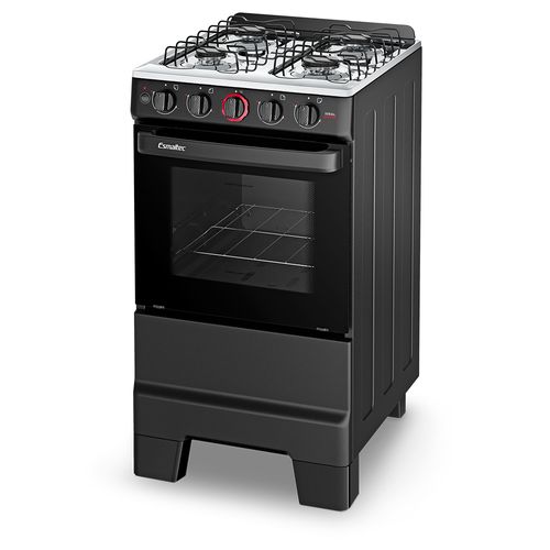 Fogão Esmaltec Ideal Super 4 Bocas Preto