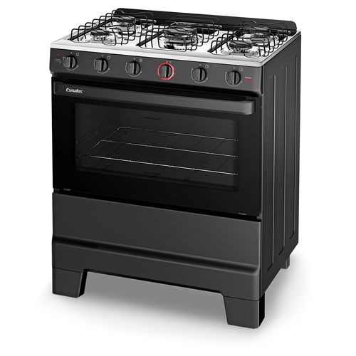Fogão Esmaltec Ideal Super 5 Bocas Preto
